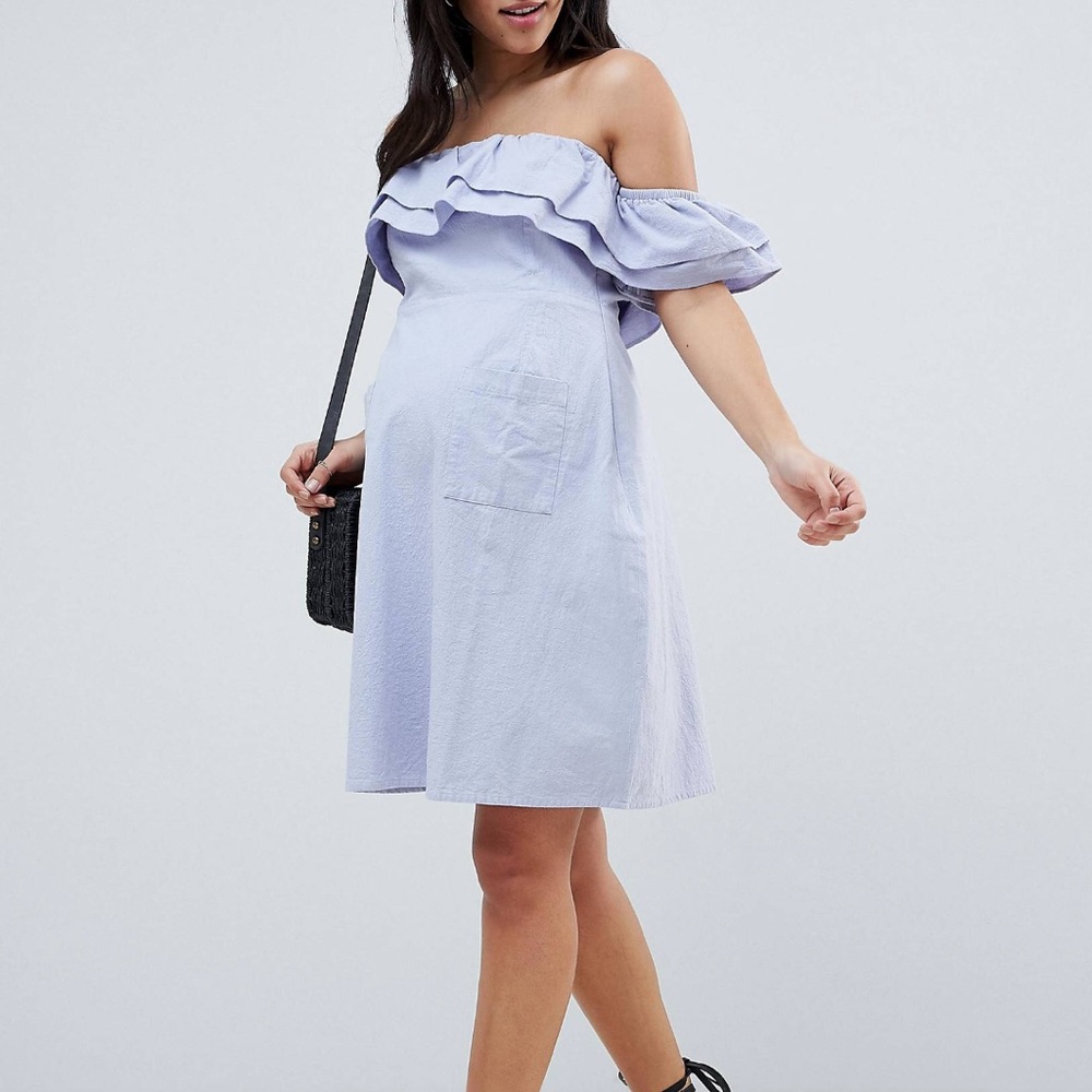 Blue Maternity Dress